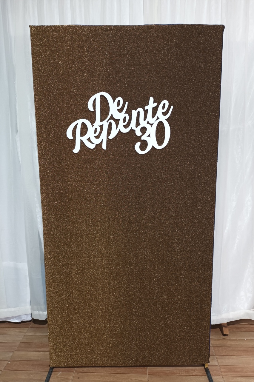 Letreiro Mdf - Derepente 30  - CRIS FEST DECOR - PEGUE E MONTE