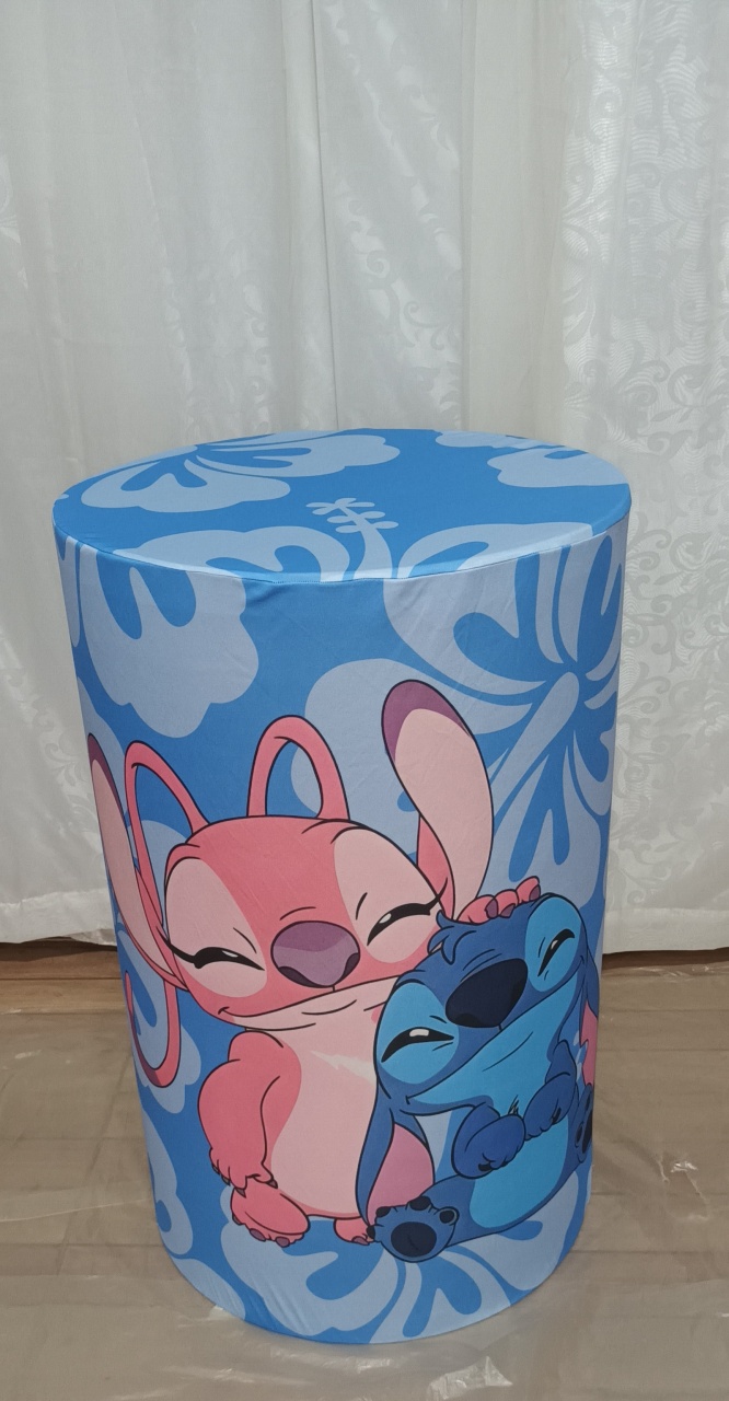 Capa de Cilindro Sublimada: Stitch\G   - CRIS FEST DECOR - PEGUE E MONTE