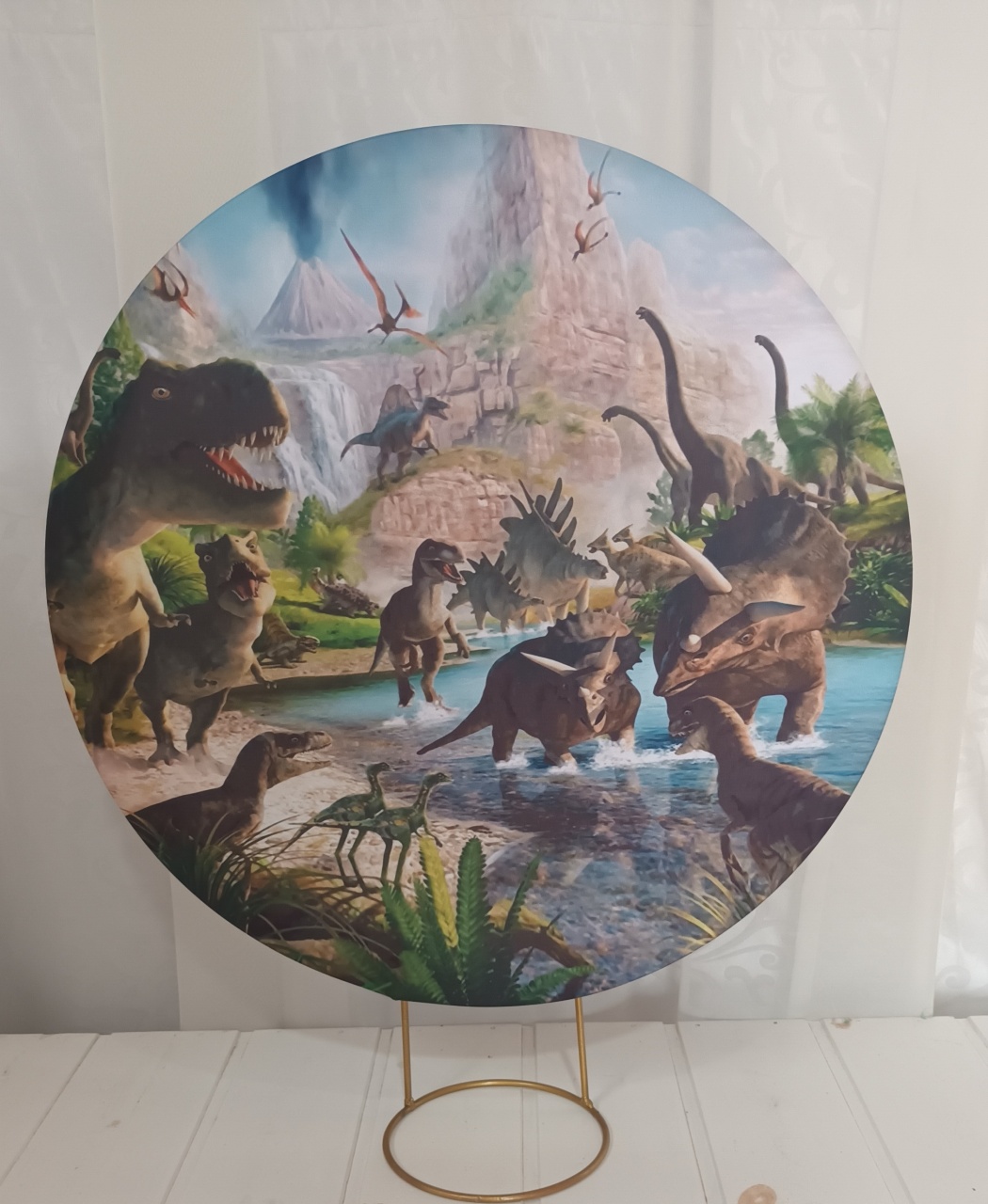 Capa Painel Sublimado 50Cm - Dinossauro - CRIS FEST DECOR - PEGUE E MONTE