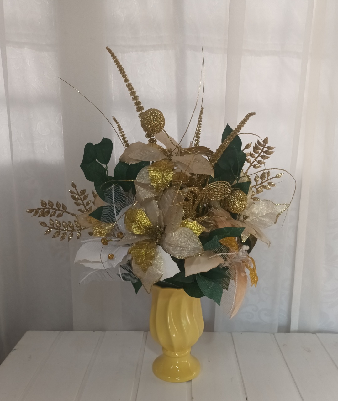 Arranjo Flor - Natalino - CRIS FEST DECOR - PEGUE E MONTE