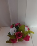 Mini Arranjo Floral - Rosa E Branco - imagem 2