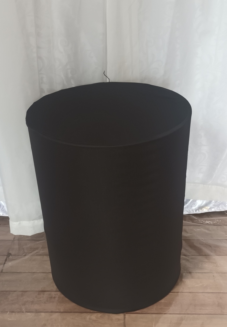 Capa de Cilindro Lisa: Preto B\M       - CRIS FEST DECOR - PEGUE E MONTE