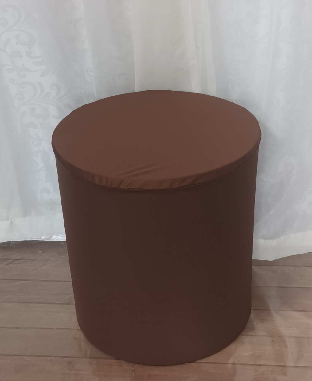 Capa de Cilindro Lisa: Marrom B\P  - CRIS FEST DECOR - PEGUE E MONTE