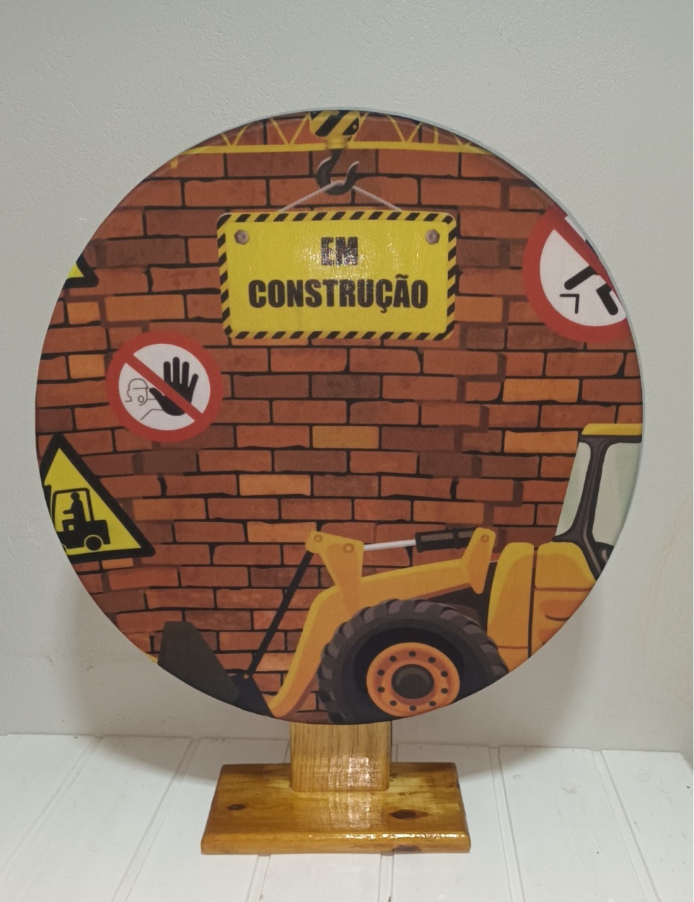Capa Painel Sublimado 50Cm - Construção - CRIS FEST DECOR - PEGUE E MONTE