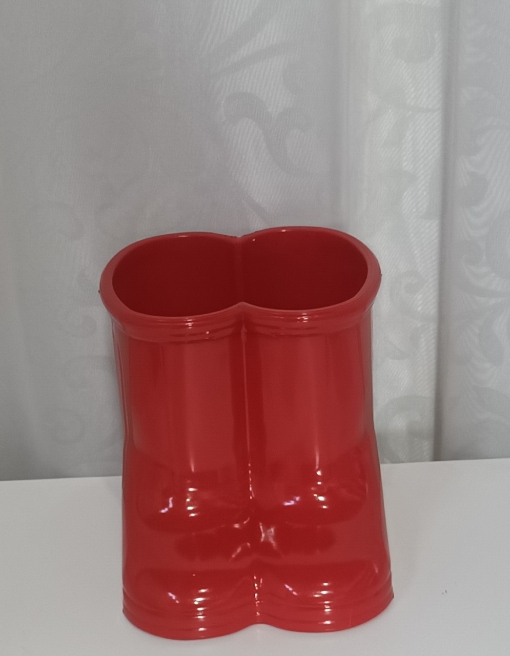 Botinhas Acrilico: Vermelho - CRIS FEST DECOR - PEGUE E MONTE