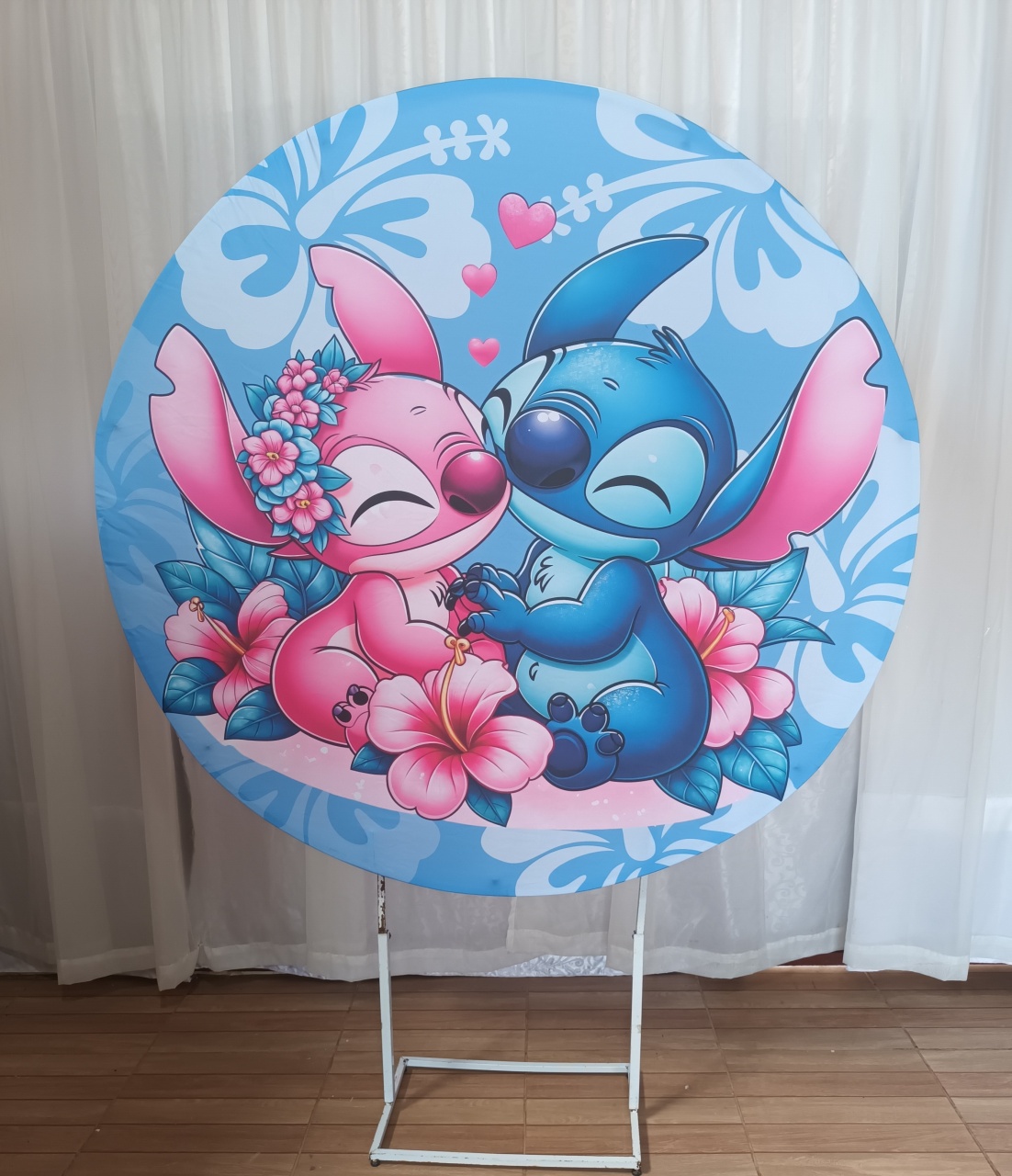 Capa Painel Sublimada 1,50 - Stitch - CRIS FEST DECOR - PEGUE E MONTE