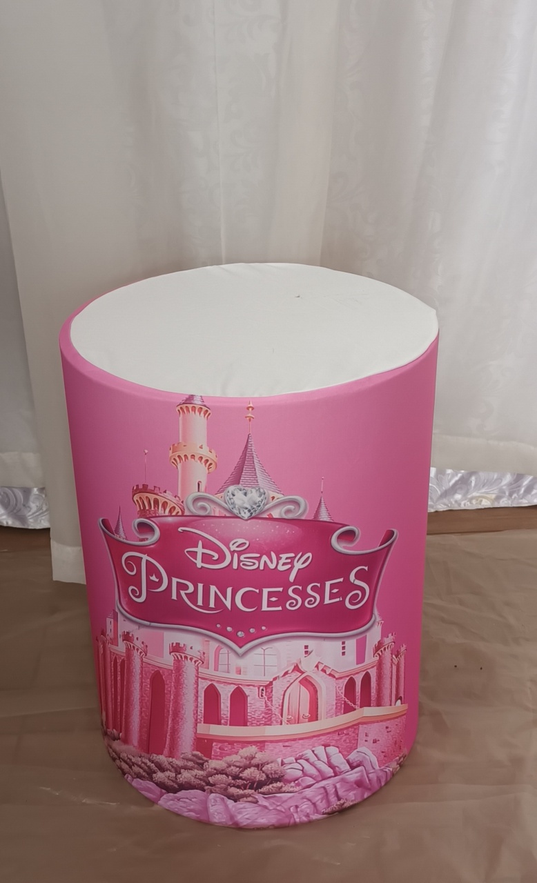 Capa de Cilindro Sublimada: Princesas\M  - CRIS FEST DECOR - PEGUE E MONTE