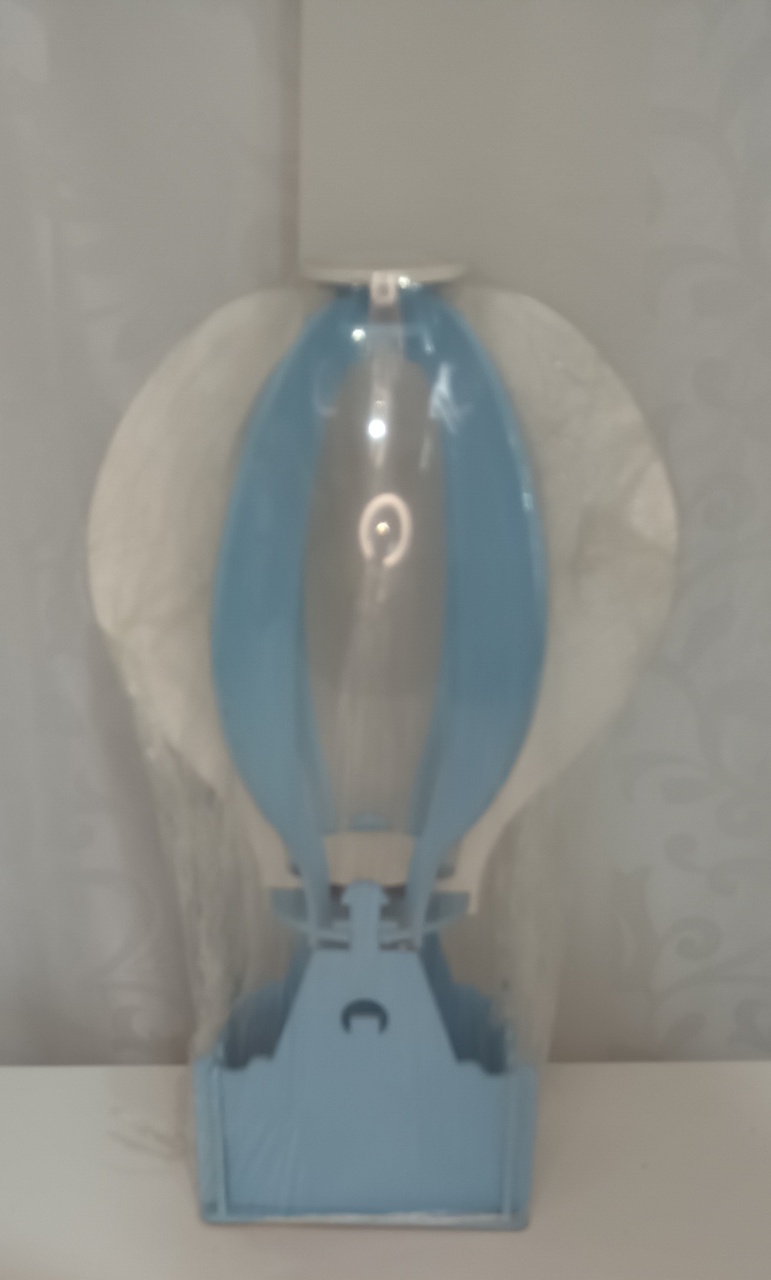 Adereços de Mesa - Balão Mdf Azul\ Branco  - CRIS FEST DECOR - PEGUE E MONTE