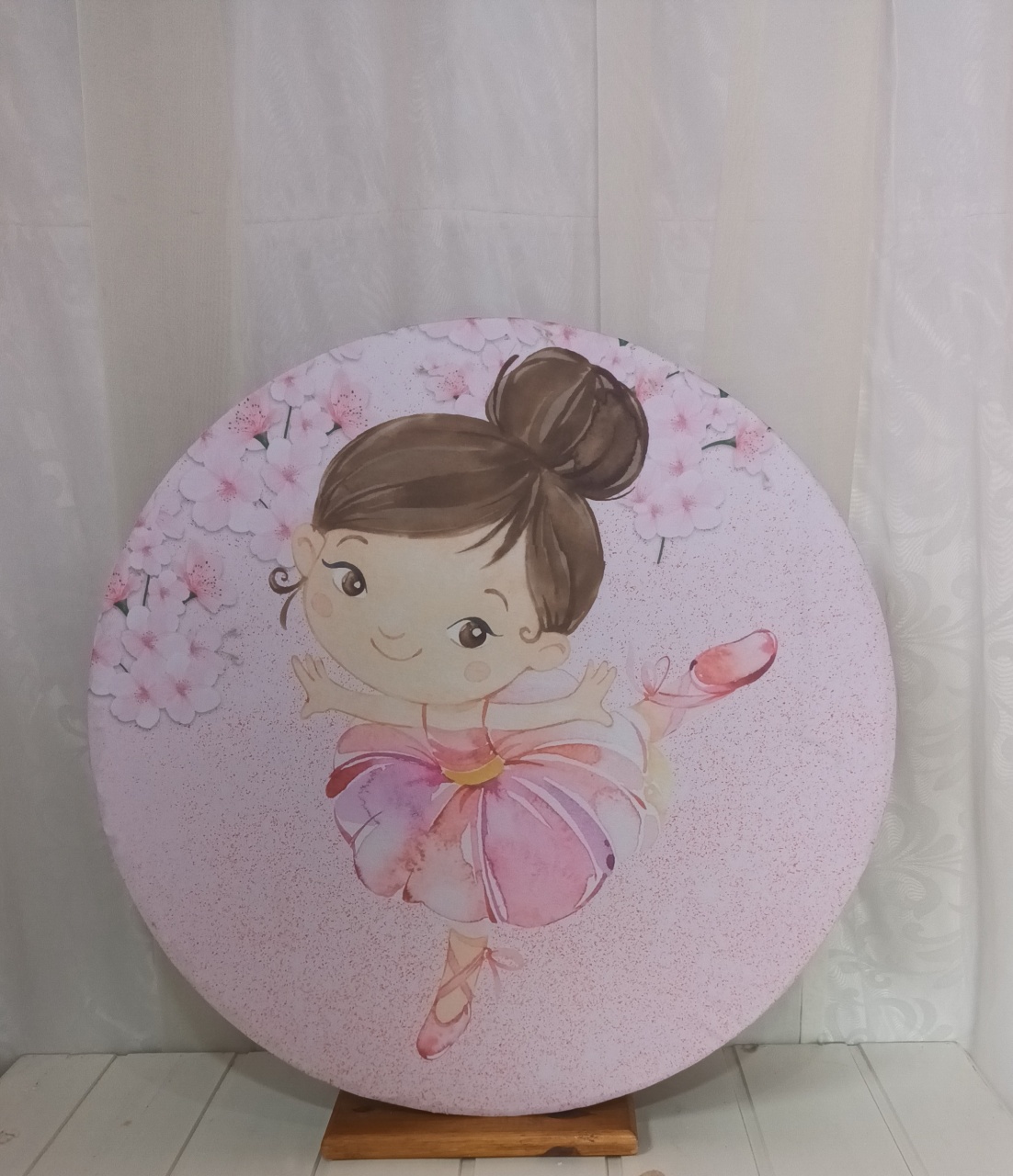 Capa Painel Sublimado 60Cm - Bailarina - CRIS FEST DECOR - PEGUE E MONTE