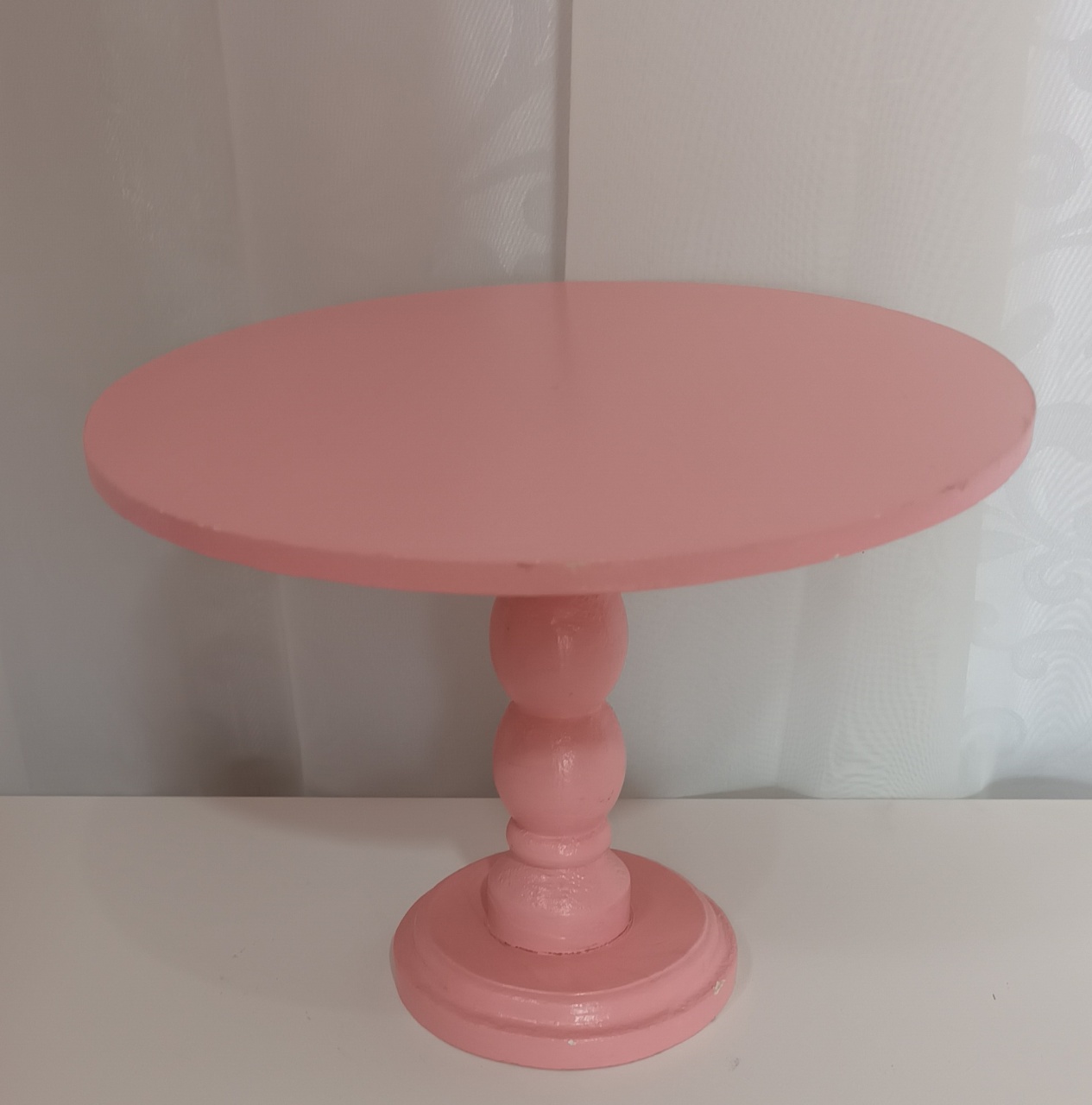 Bandeja Alta Mdf - Rosa Chá - CRIS FEST DECOR - PEGUE E MONTE