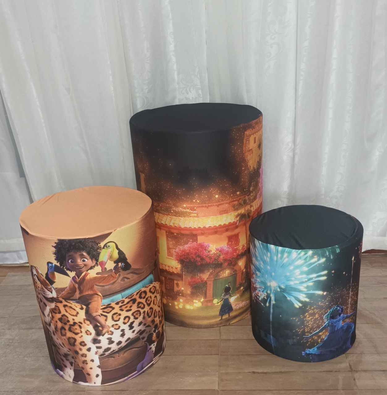Capa de Cilindro Sublimada: Trio Encanto - CRIS FEST DECOR - PEGUE E MONTE