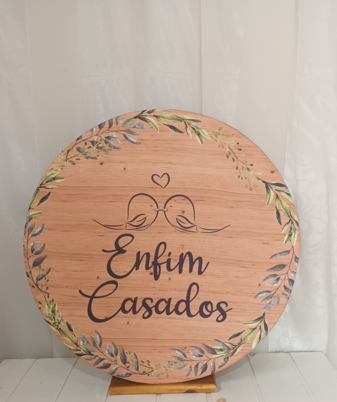 Capa Painel Sublimado 60Cm - Casamento - CRIS FEST DECOR - PEGUE E MONTE