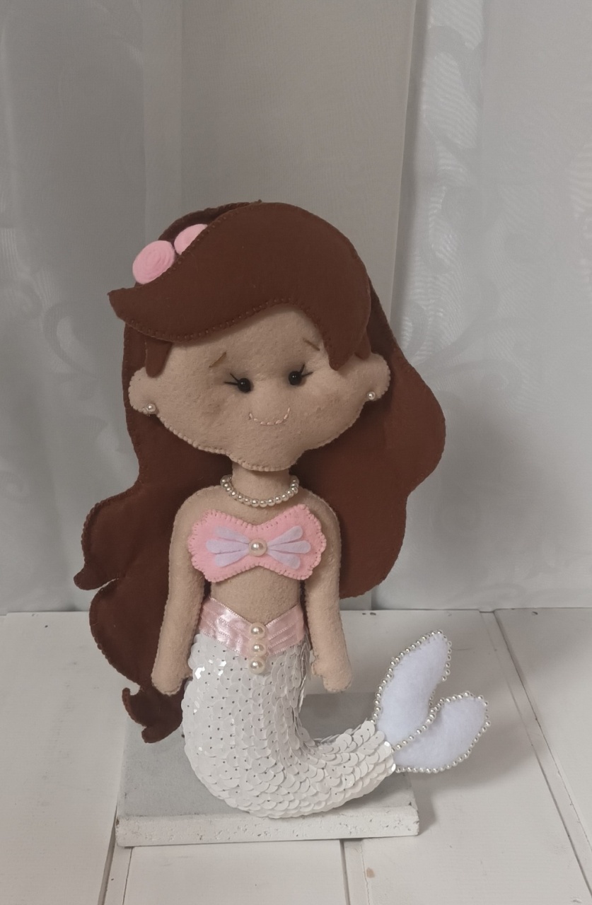 Personagem Feltro - Sereia - CRIS FEST DECOR - PEGUE E MONTE