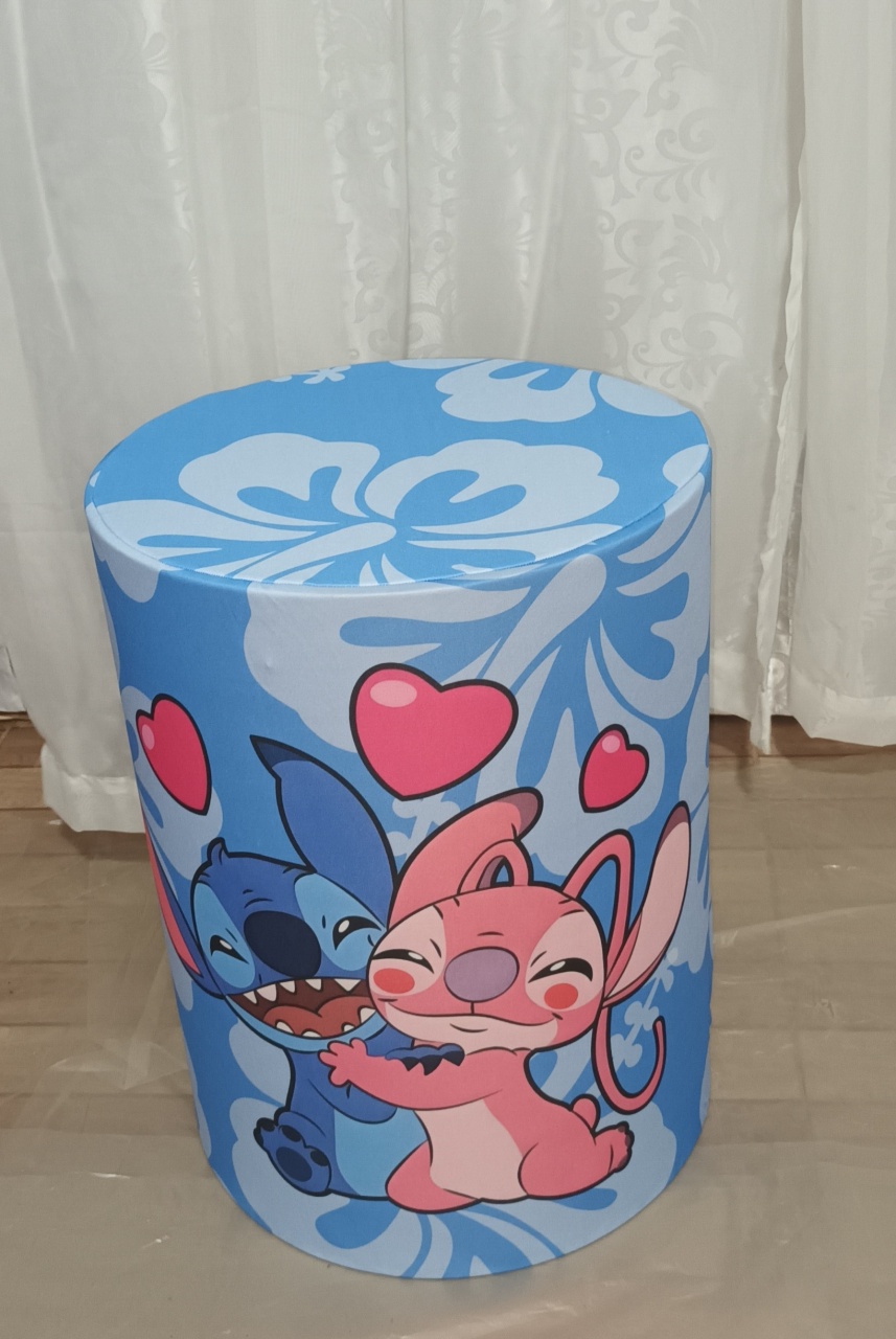 Capa de Cilindro Sublimada: Stitch\M    - CRIS FEST DECOR - PEGUE E MONTE