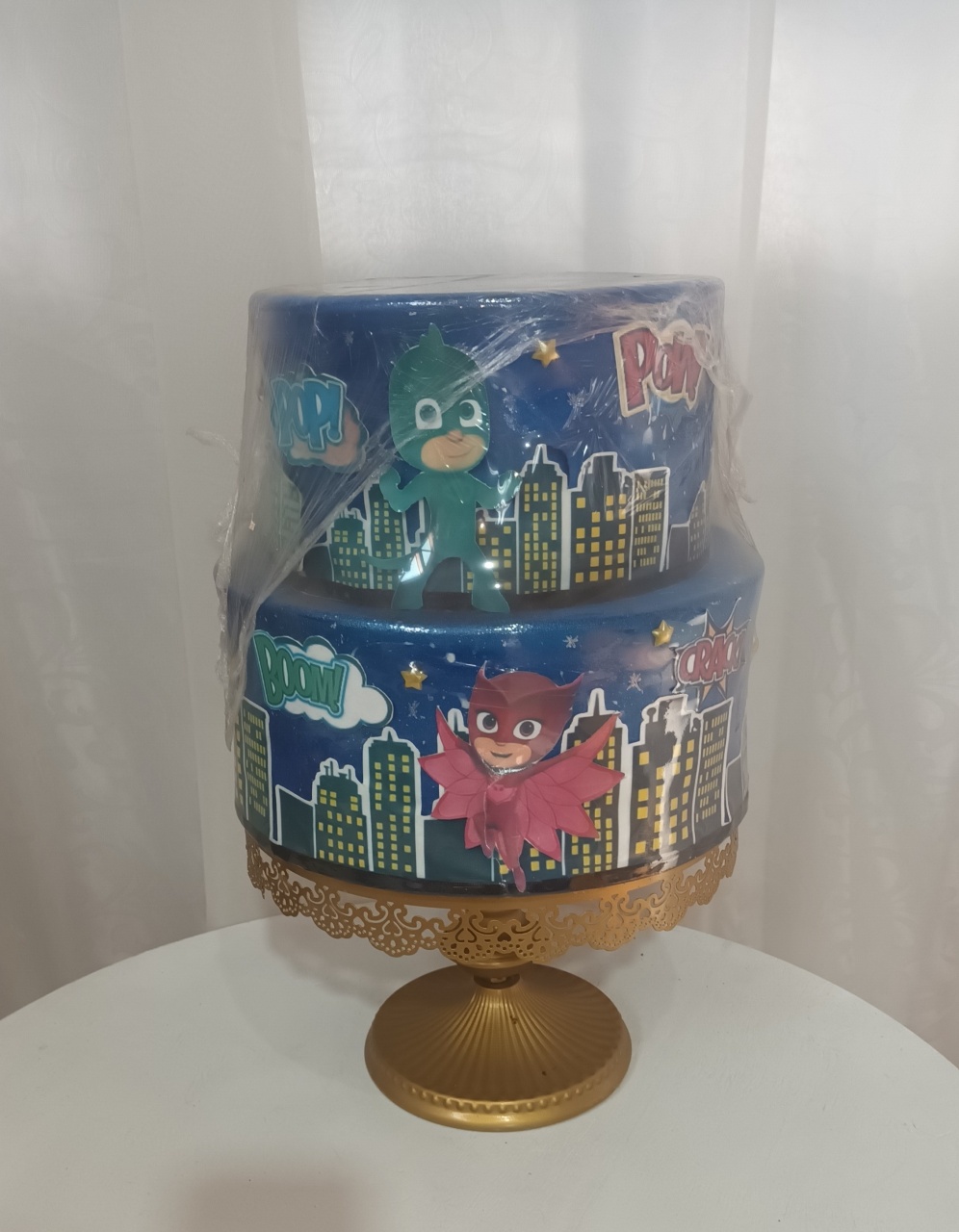 Bolo Fake Ii - Pj Masks - CRIS FEST DECOR - PEGUE E MONTE