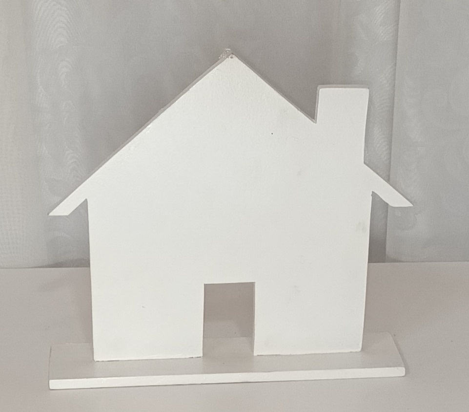 Adereços de Mesa - Casa Em  Mdf  - CRIS FEST DECOR - PEGUE E MONTE