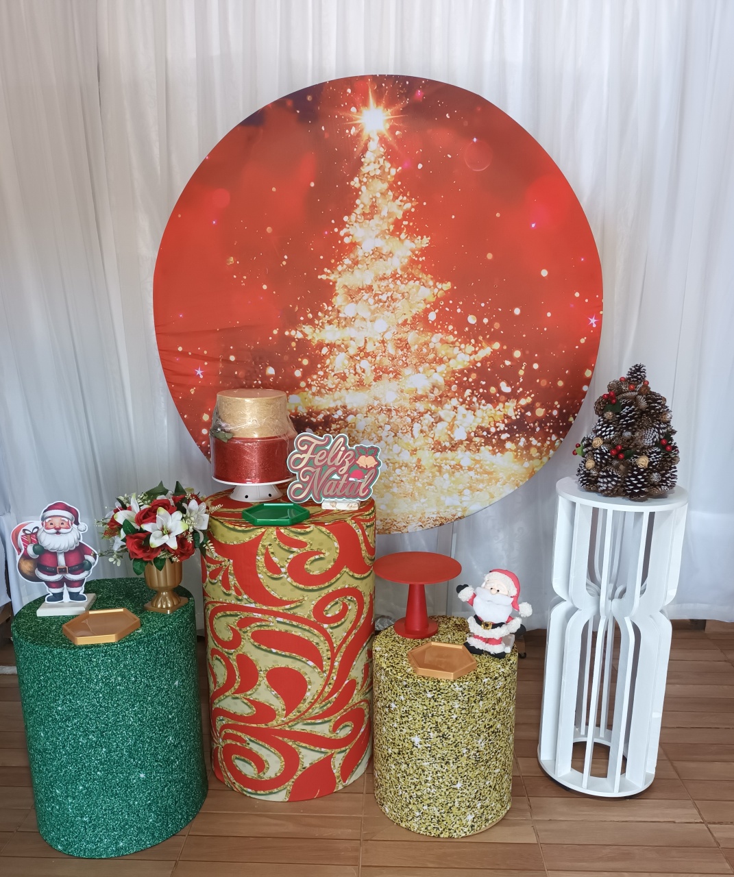 Composição - Natal  - CRIS FEST DECOR - PEGUE E MONTE