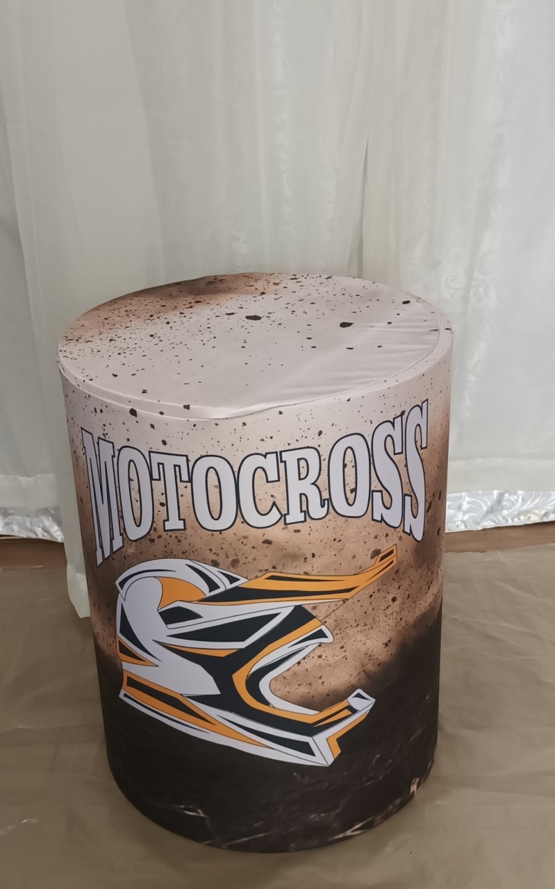 Capa de Cilindro Sublimada: Motocross\M   - CRIS FEST DECOR - PEGUE E MONTE