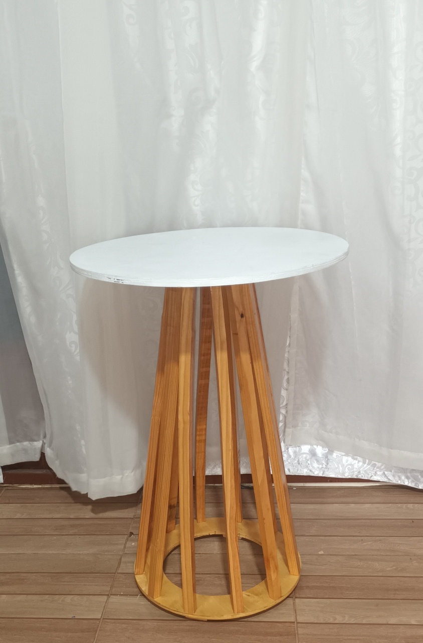 Mesa Redonda Ripada 60Cm - CRIS FEST DECOR - PEGUE E MONTE