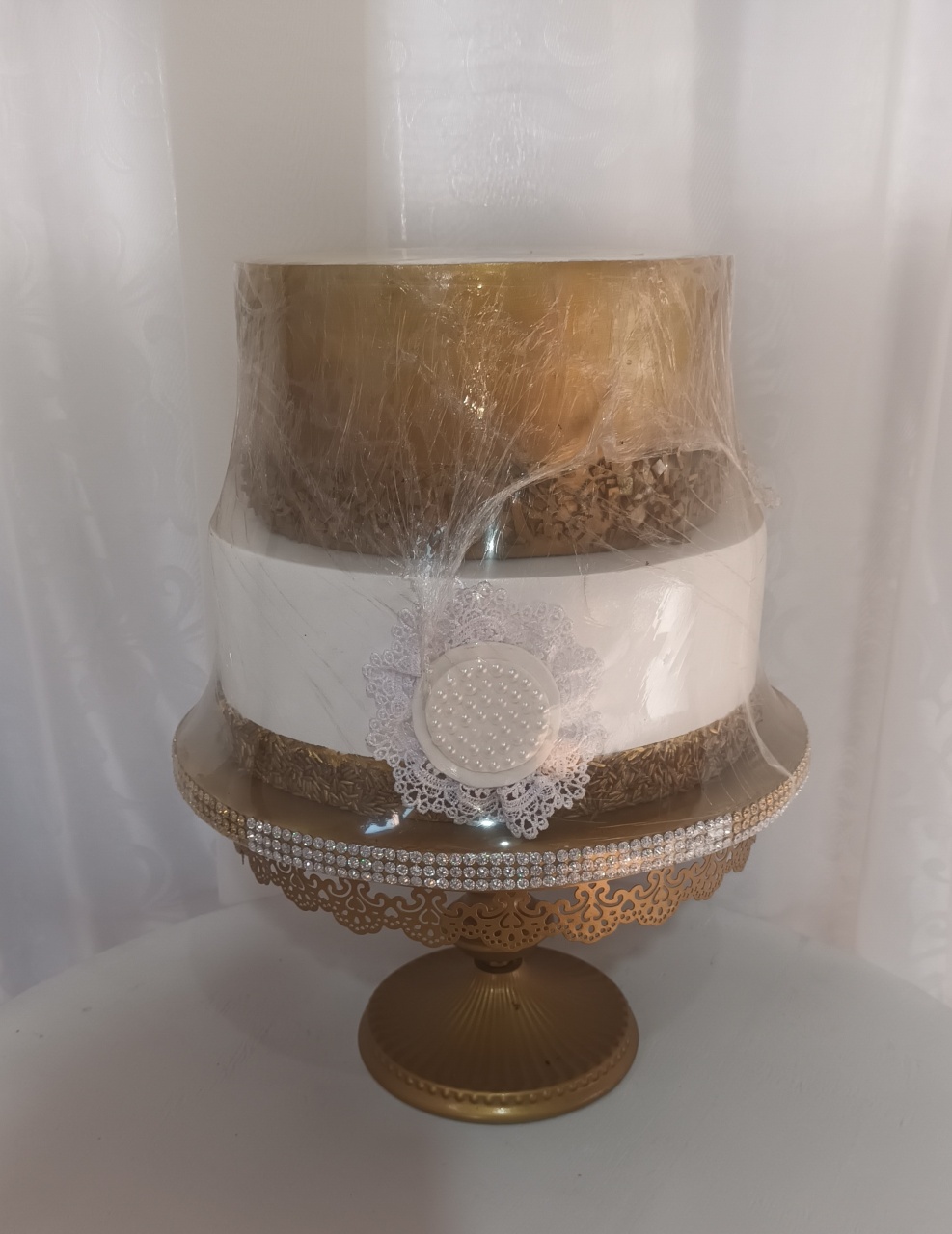 Bolo Fake Ii - Batizado  - CRIS FEST DECOR - PEGUE E MONTE
