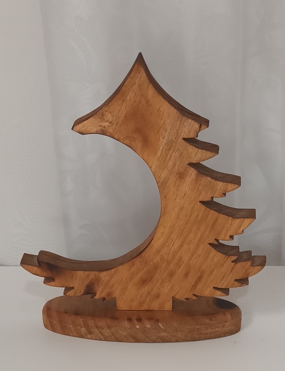 Adereços de Mesa - Árvore de Natal Madeira - CRIS FEST DECOR - PEGUE E MONTE