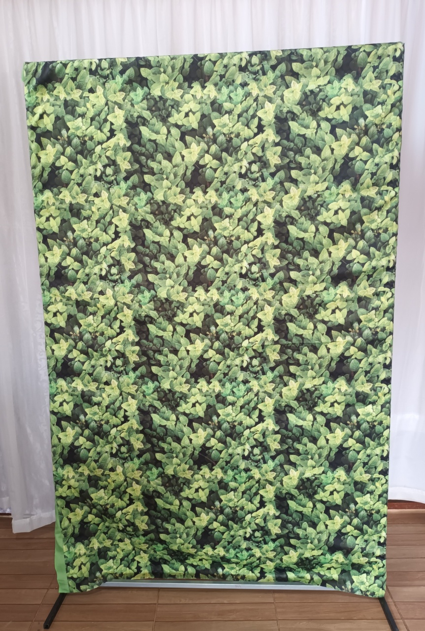Capa Painel Tecido Retangular 1,3 - Folhas - CRIS FEST DECOR - PEGUE E MONTE