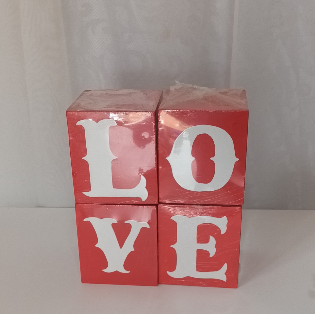 Letreiro de Mesa- Cubo Love - CRIS FEST DECOR - PEGUE E MONTE