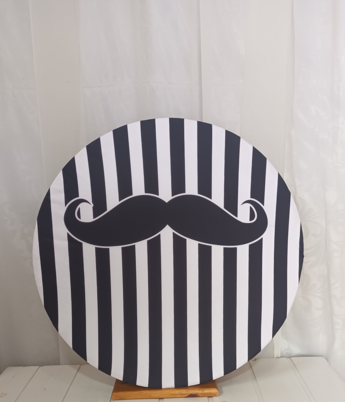 Capa Painel Sublimado 60Cm - Bigode - CRIS FEST DECOR - PEGUE E MONTE