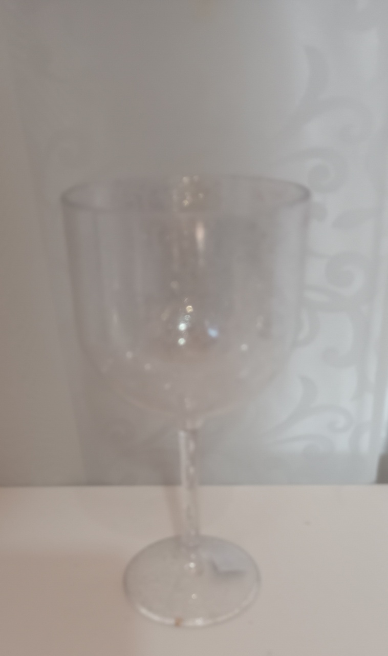 Taça de Acrilico: Transparente Com Gliter Prata - CRIS FEST DECOR - PEGUE E MONTE