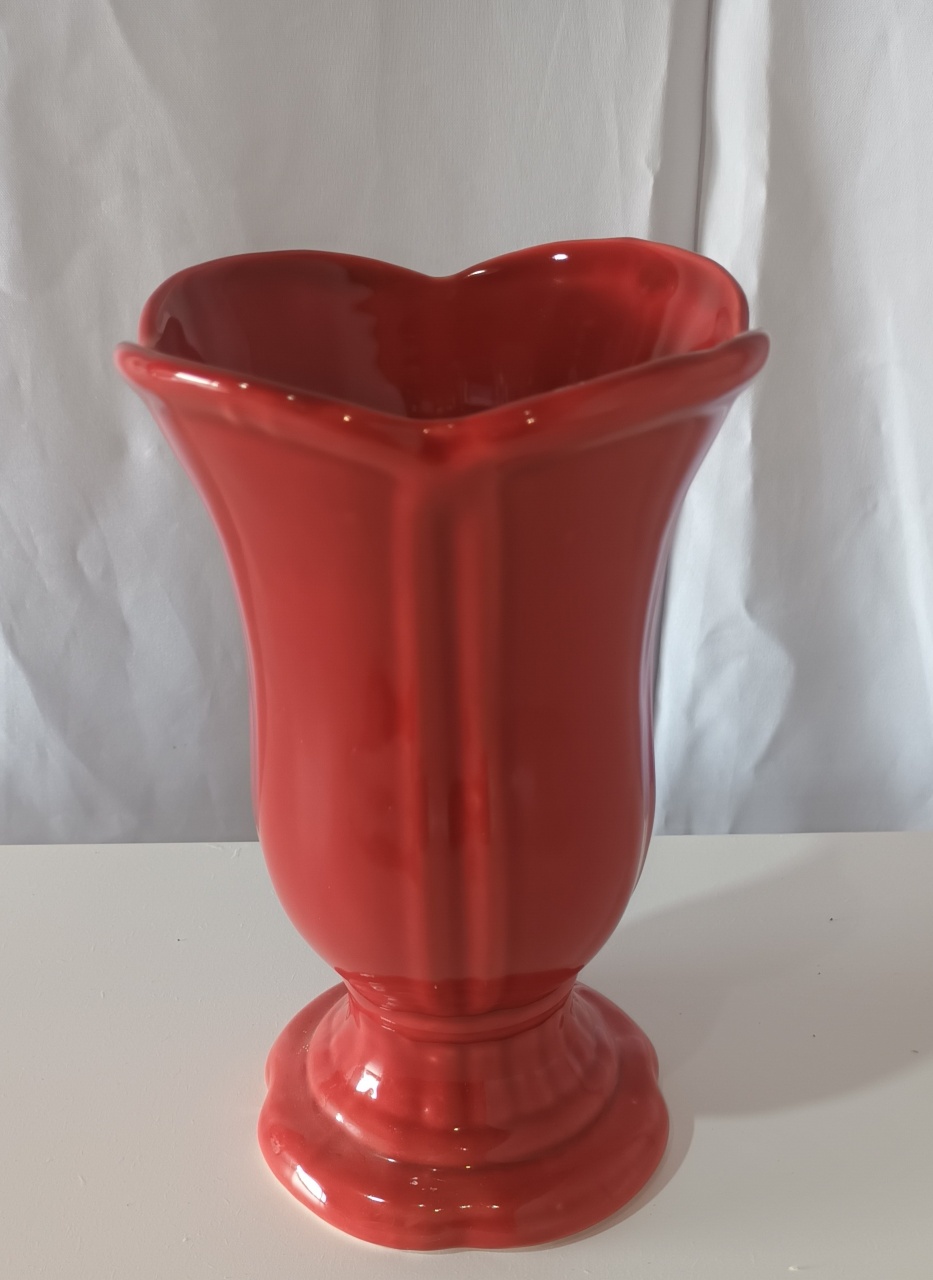 Vaso Ceramica - Vermelho M - CRIS FEST DECOR - PEGUE E MONTE