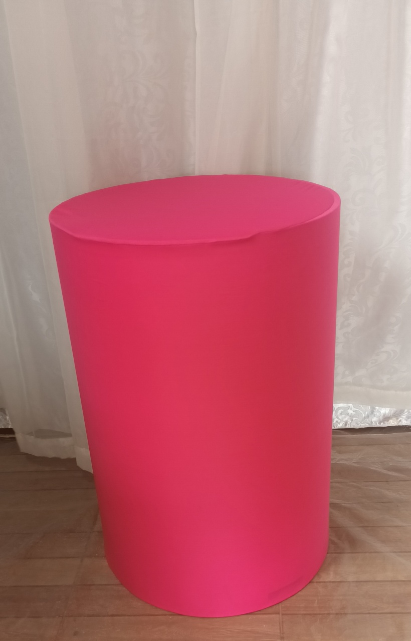 Capa de Cilindro Lisa: Rosa Pink B\G     - CRIS FEST DECOR - PEGUE E MONTE