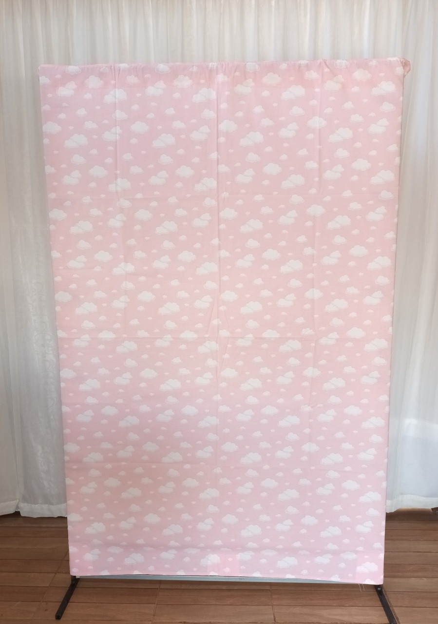 Capa Painel Tecido Retangular 1,3 - Nuvem Rosa - CRIS FEST DECOR - PEGUE E MONTE
