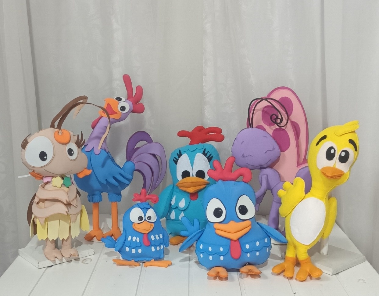 Personagem Eva E Pelúcia -  Turma Galinha Pintadinha - CRIS FEST DECOR - PEGUE E MONTE