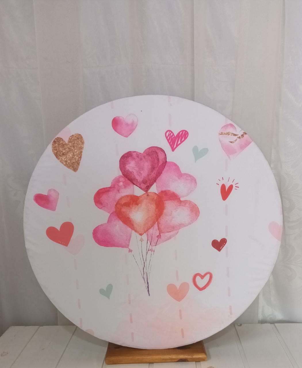 Capa Painel Sublimado 60Cm - Namorados - CRIS FEST DECOR - PEGUE E MONTE
