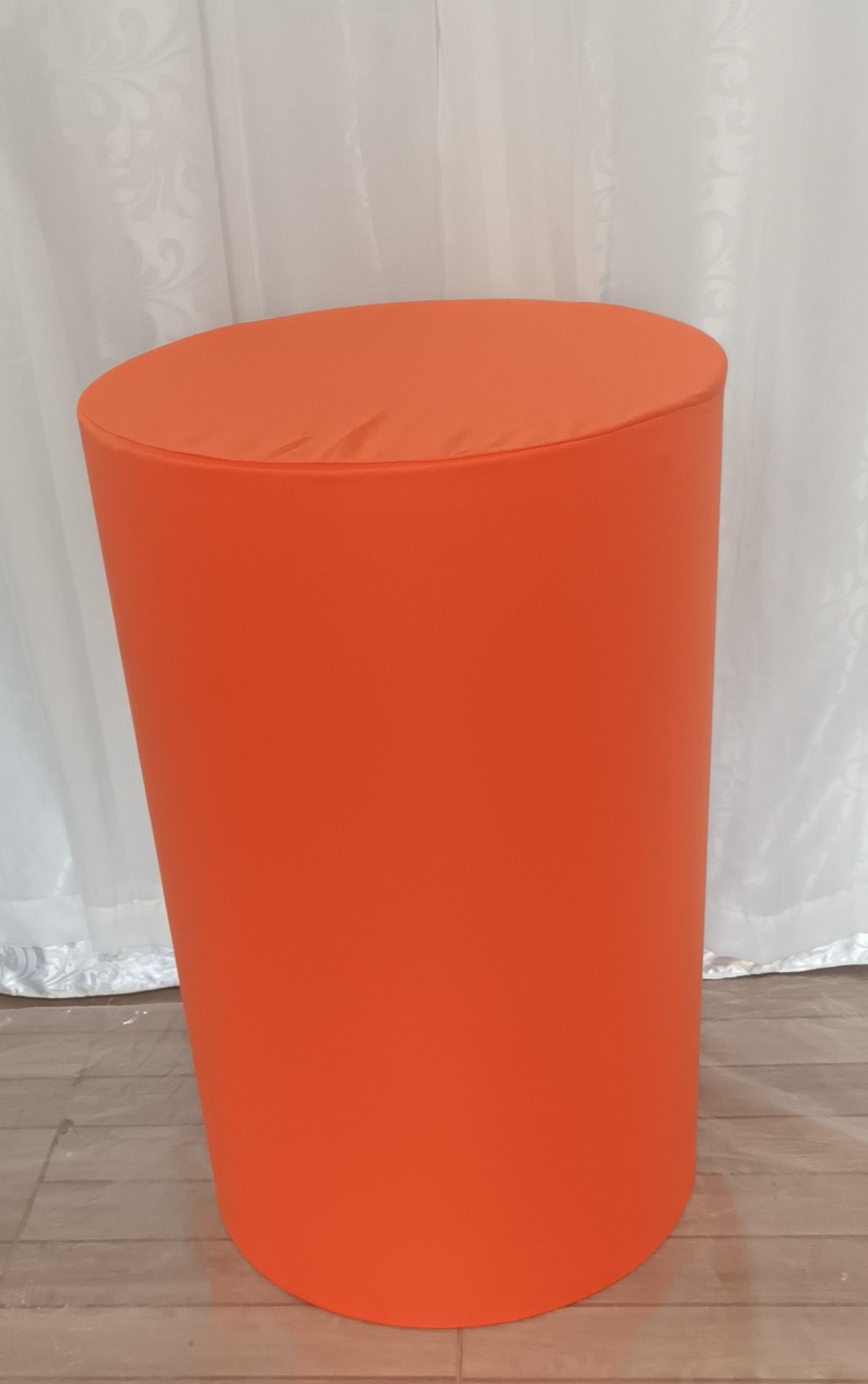 Capa de Cilindro Lisa: Laranja C\G     - CRIS FEST DECOR - PEGUE E MONTE