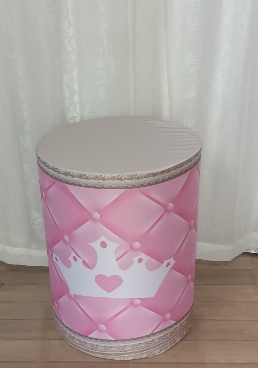 Capa de Cilindro Sublimada: Ursinha Princesa\M     - CRIS FEST DECOR - PEGUE E MONTE