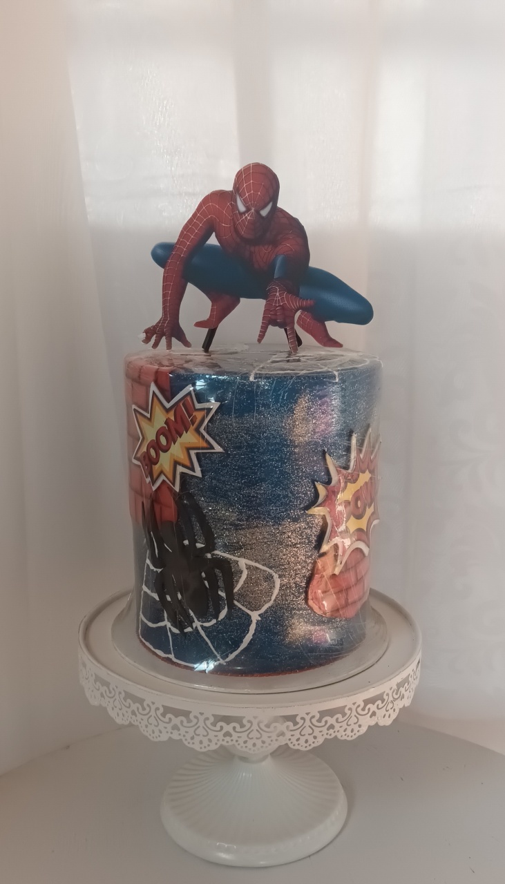 Bolo Fake I  - Homem Aranha - CRIS FEST DECOR - PEGUE E MONTE