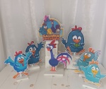 Display de Mesa - Tema: Galinha Pintadinha Menino - imagem 1