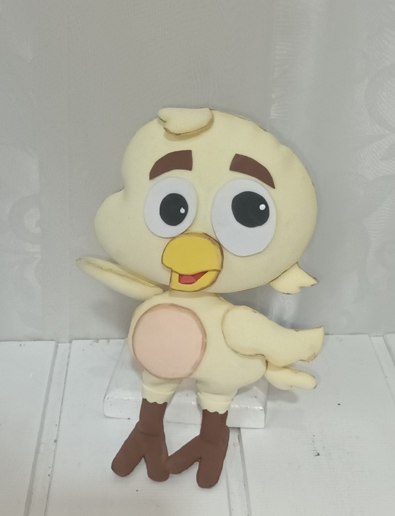 Personagem Eva - Pintinho ( Fazendinha) - CRIS FEST DECOR - PEGUE E MONTE