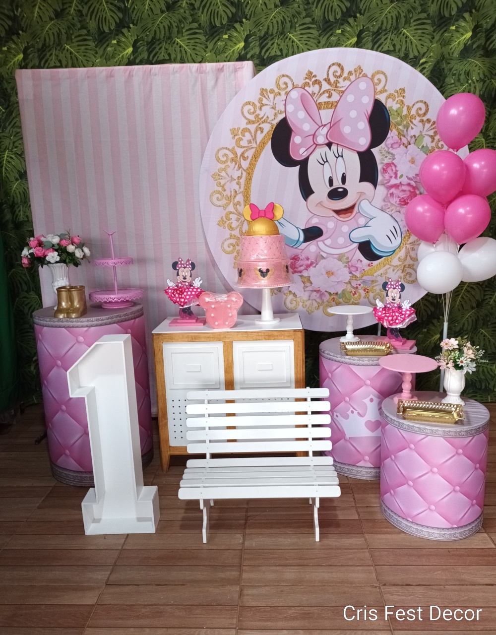 Composição - Minnie Rosa - CRIS FEST DECOR - PEGUE E MONTE