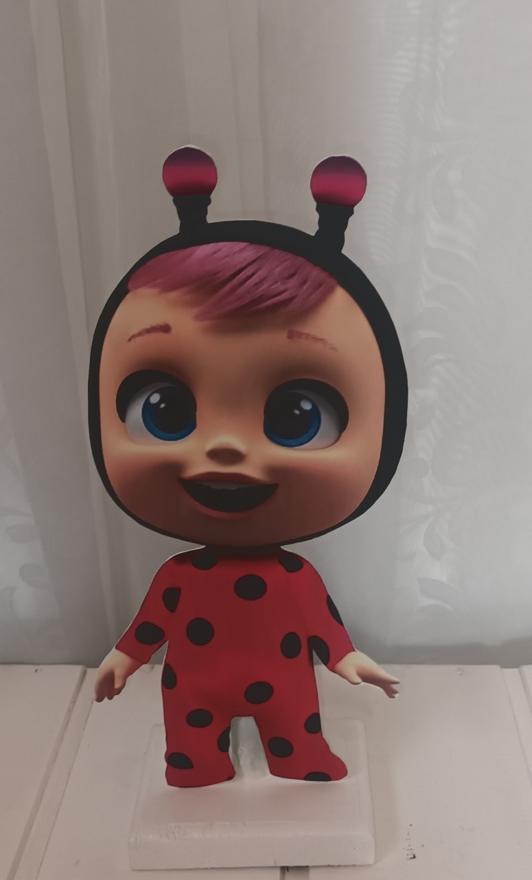  Display de Mesa - Tema: Cry Babies  - CRIS FEST DECOR - PEGUE E MONTE