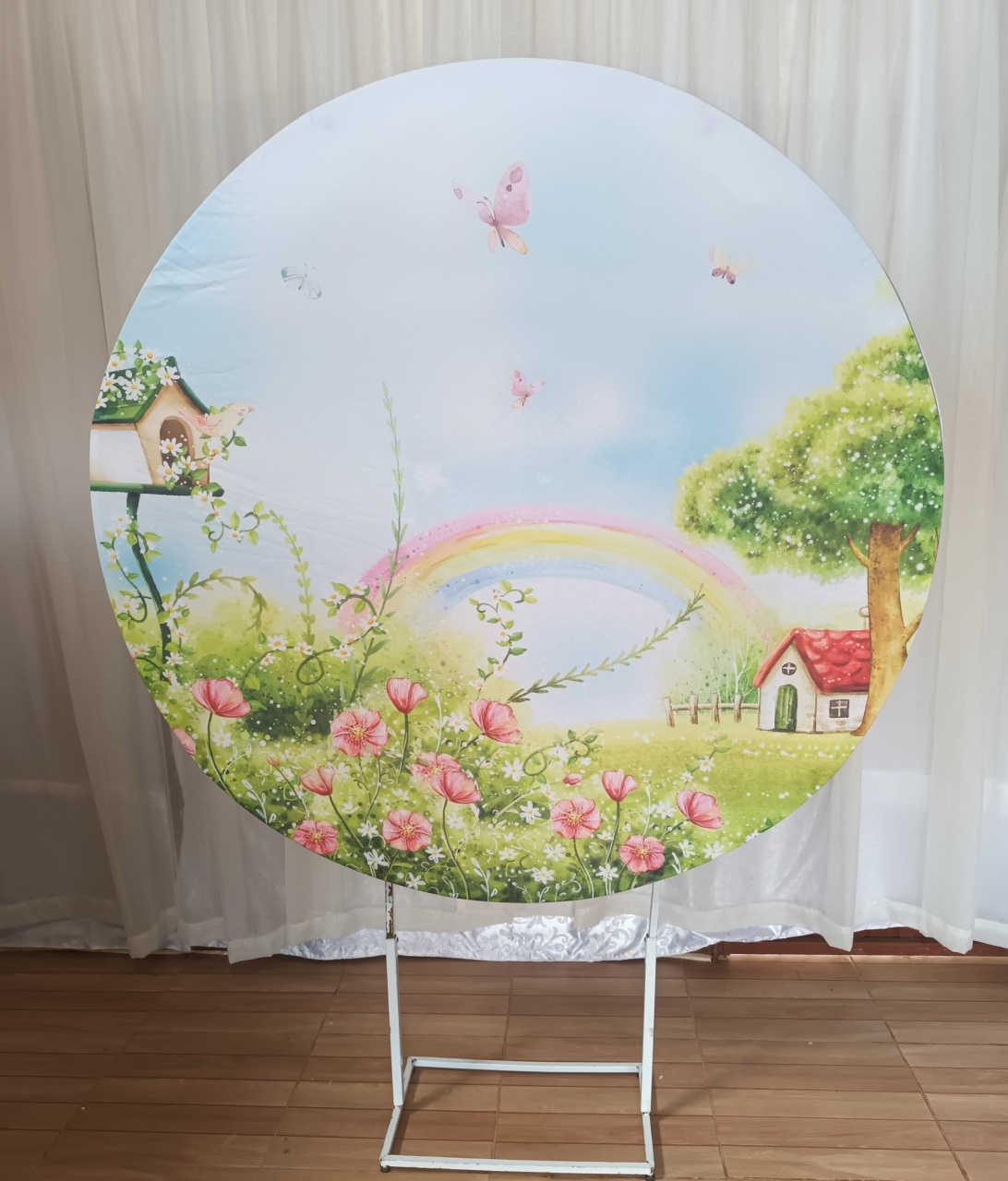 Capa Painel Sublimada 1,50 - Jardim Encantado - CRIS FEST DECOR - PEGUE E MONTE
