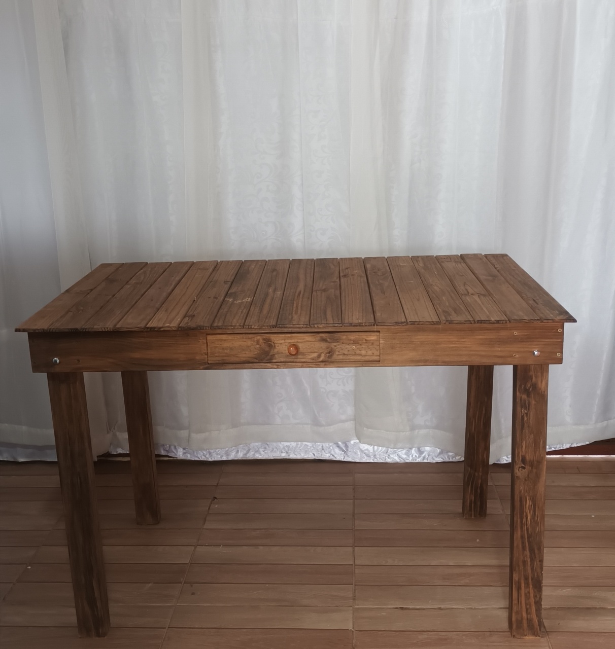 Mesa Dobravel  Rustico 1M   - CRIS FEST DECOR - PEGUE E MONTE