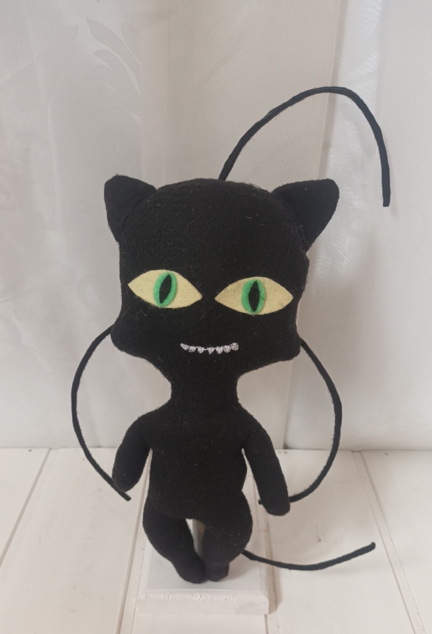 Personagem Feltro - Gato Miraculos - CRIS FEST DECOR - PEGUE E MONTE