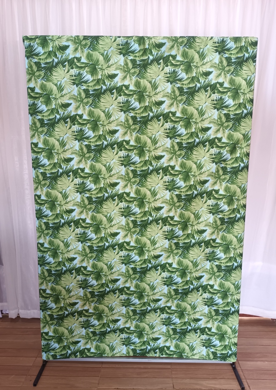 Capa Painel Tecido Retangular 1,3 - Folhas - CRIS FEST DECOR - PEGUE E MONTE