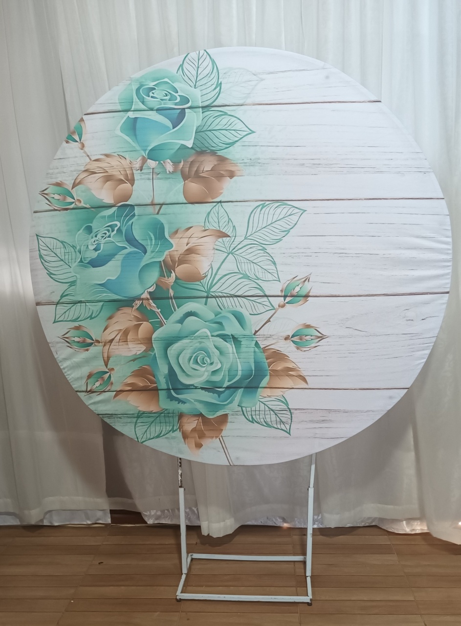 Capa Painel Sublimada Floral Verde 1,5 - CRIS FEST DECOR - PEGUE E MONTE