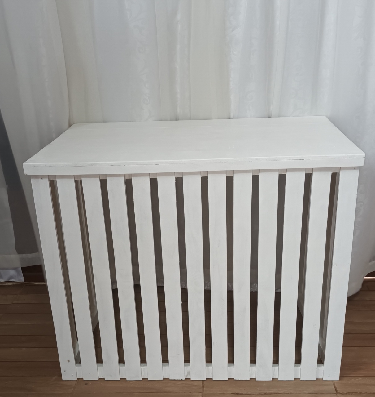 Mesa Dobravel Ripado Branca 1M  - CRIS FEST DECOR - PEGUE E MONTE
