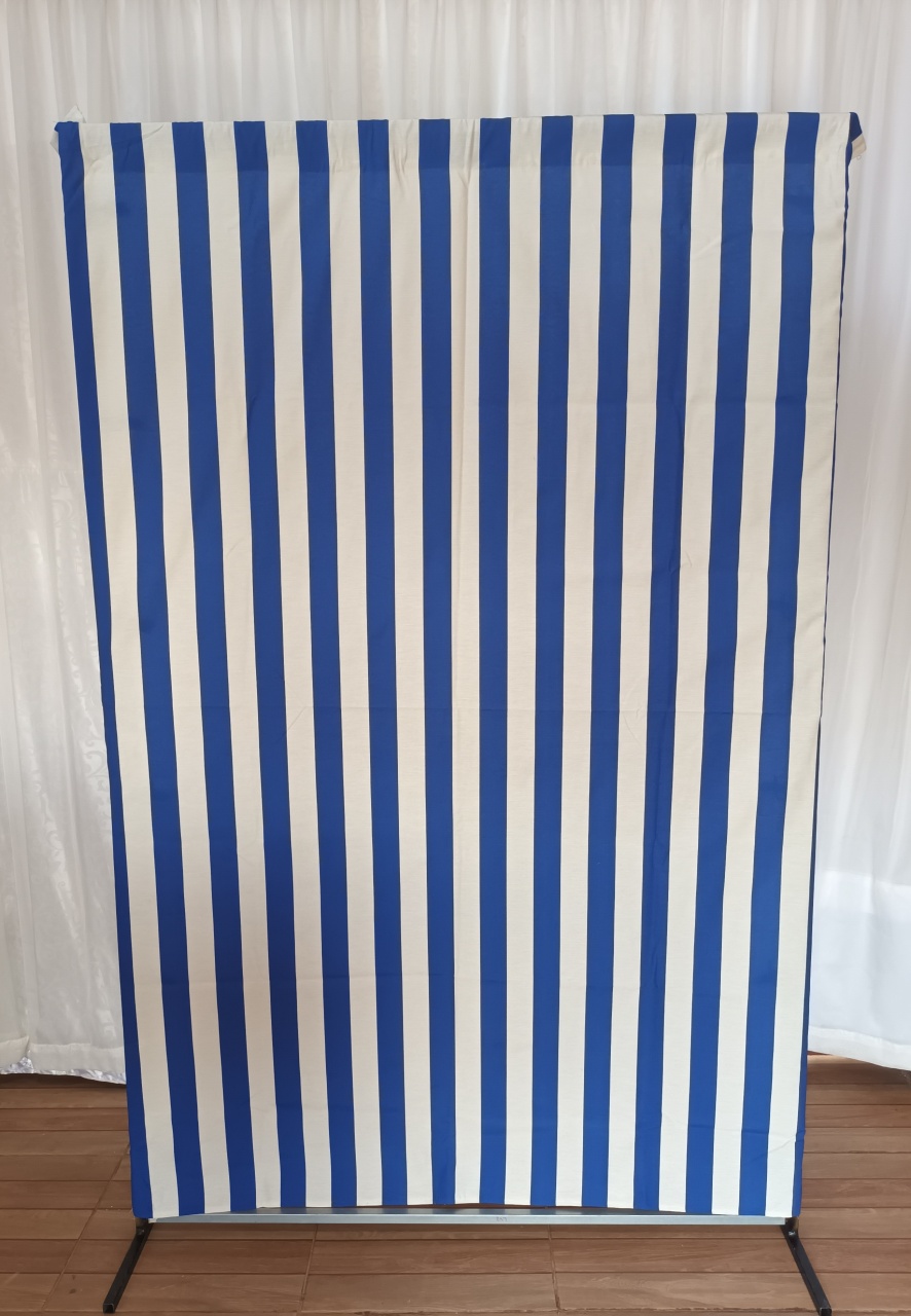 Capa Painel Tecido Retangular 1,3 - Listrado Azul - CRIS FEST DECOR - PEGUE E MONTE