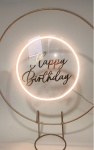 Acrilico Happy Birthday de Led 30Cm - imagem 2