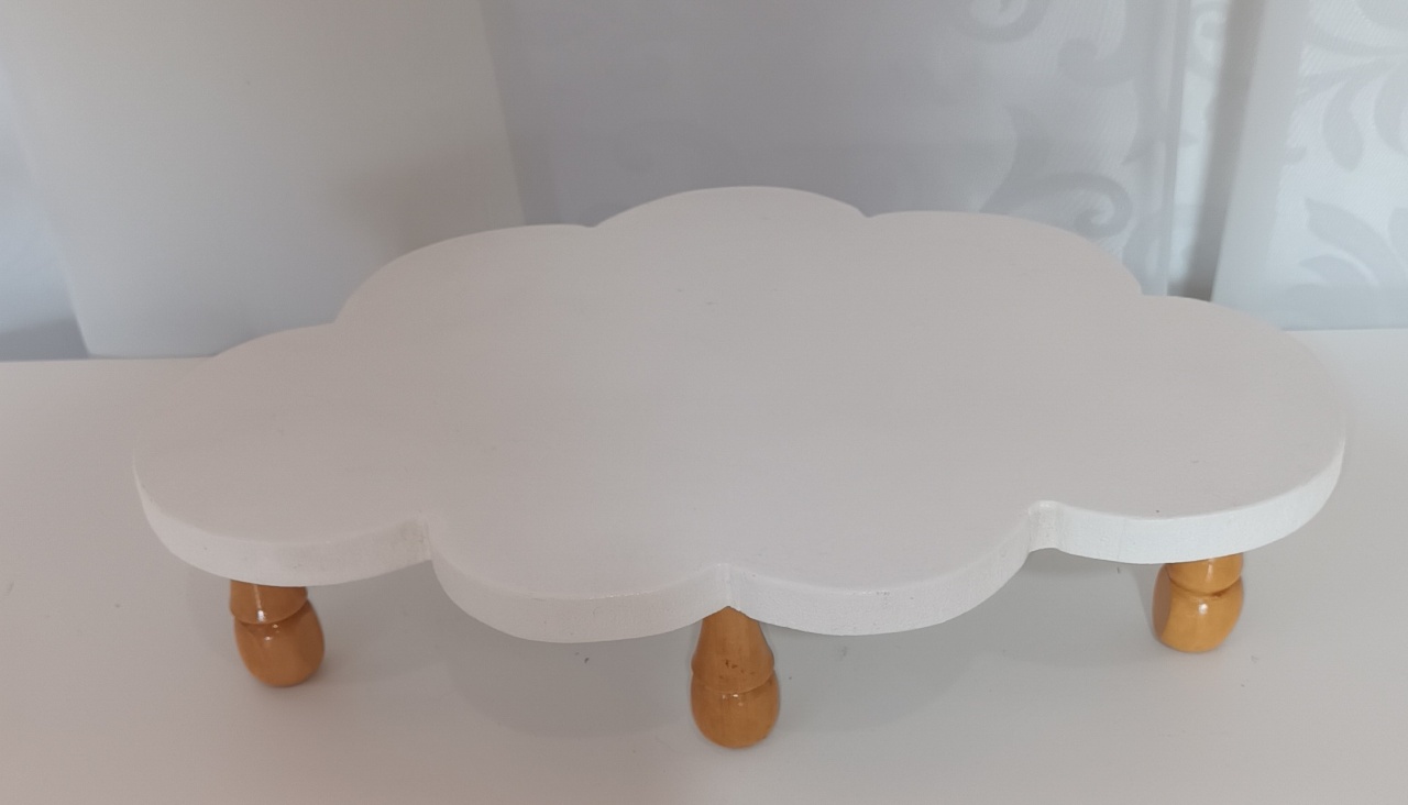 Bandeja Mdf - Nuvem  - CRIS FEST DECOR - PEGUE E MONTE